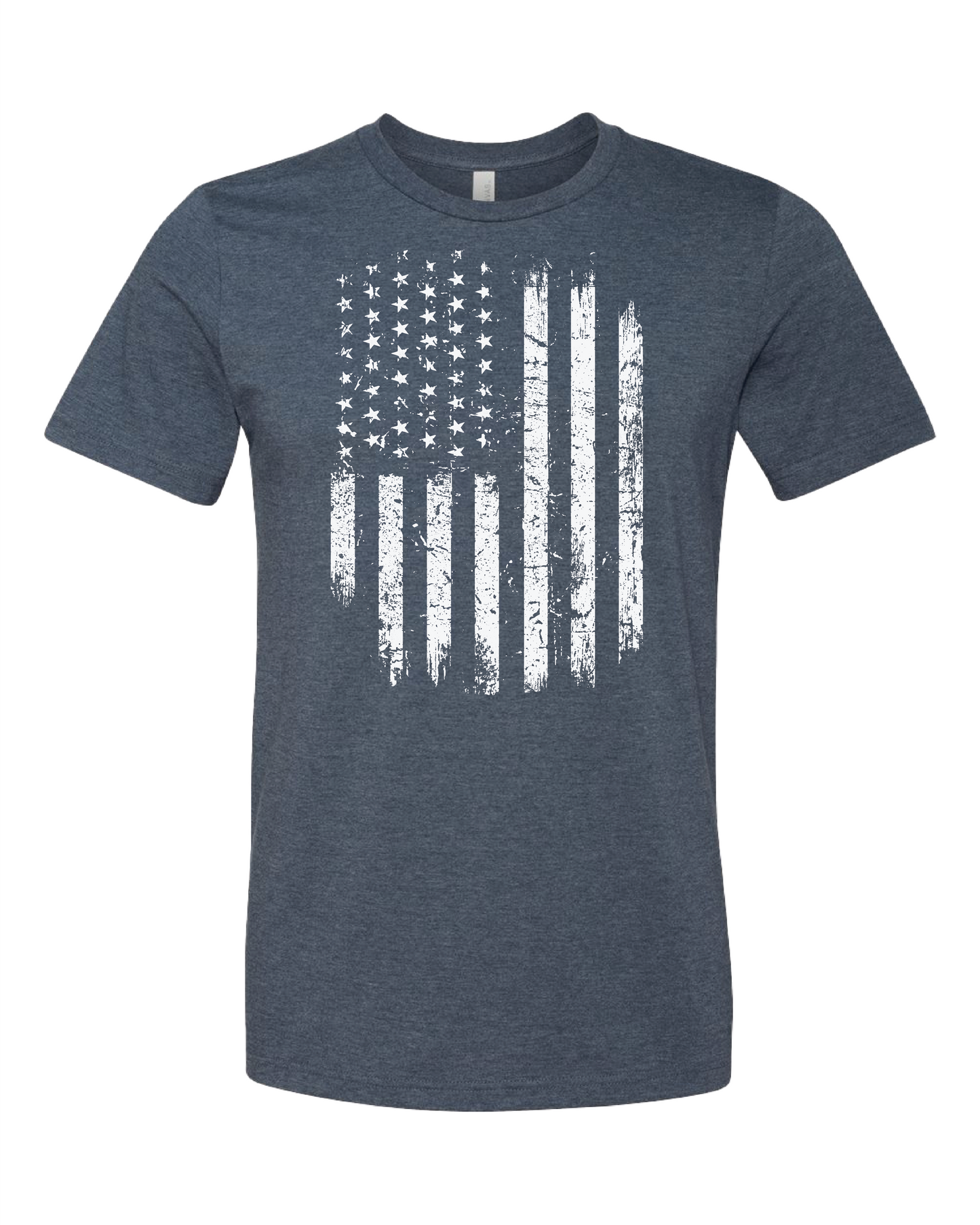 American Flag Distressed T-Shirt | White