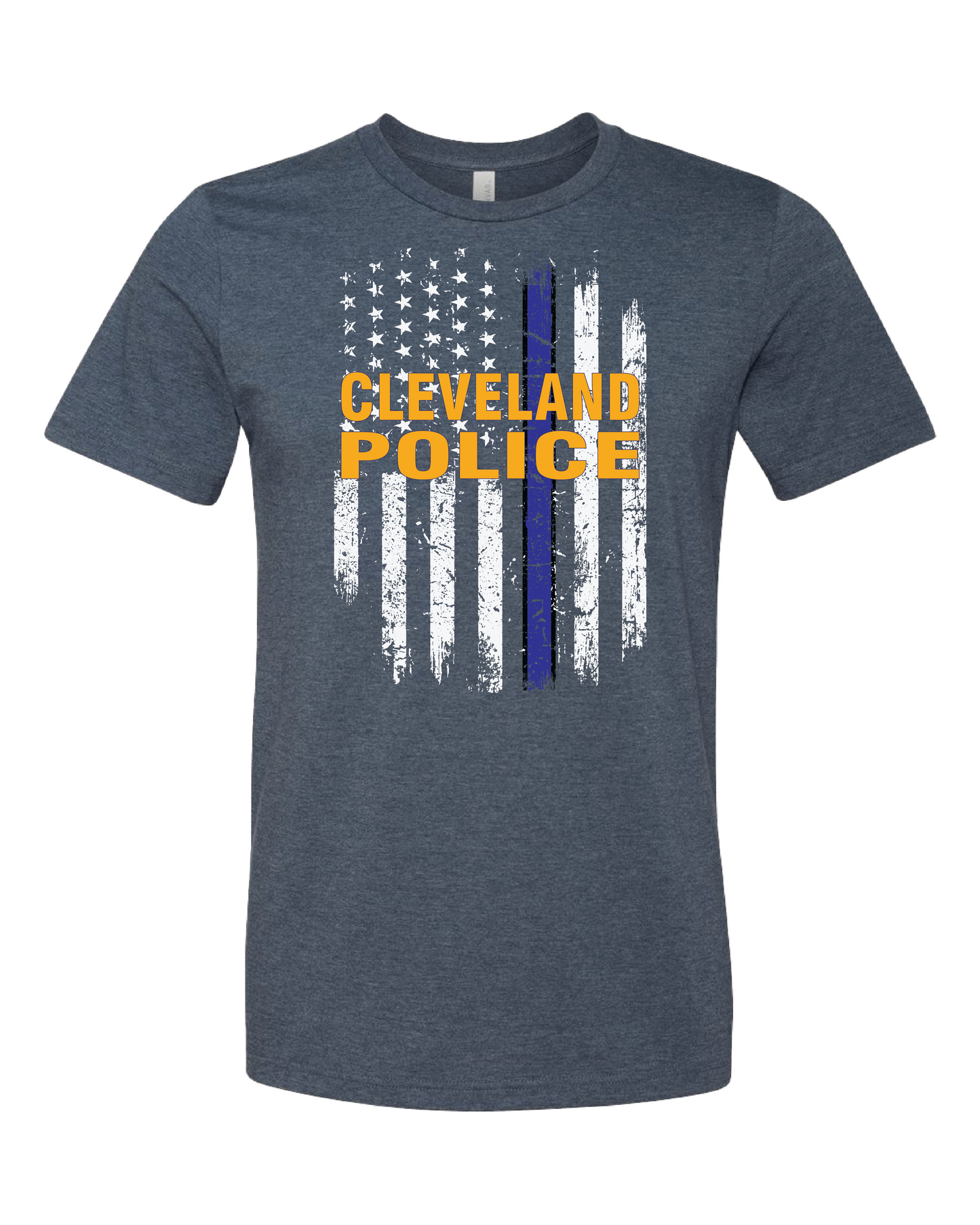 Cleveland Police Thin Blue Line Flag T-Shirt
