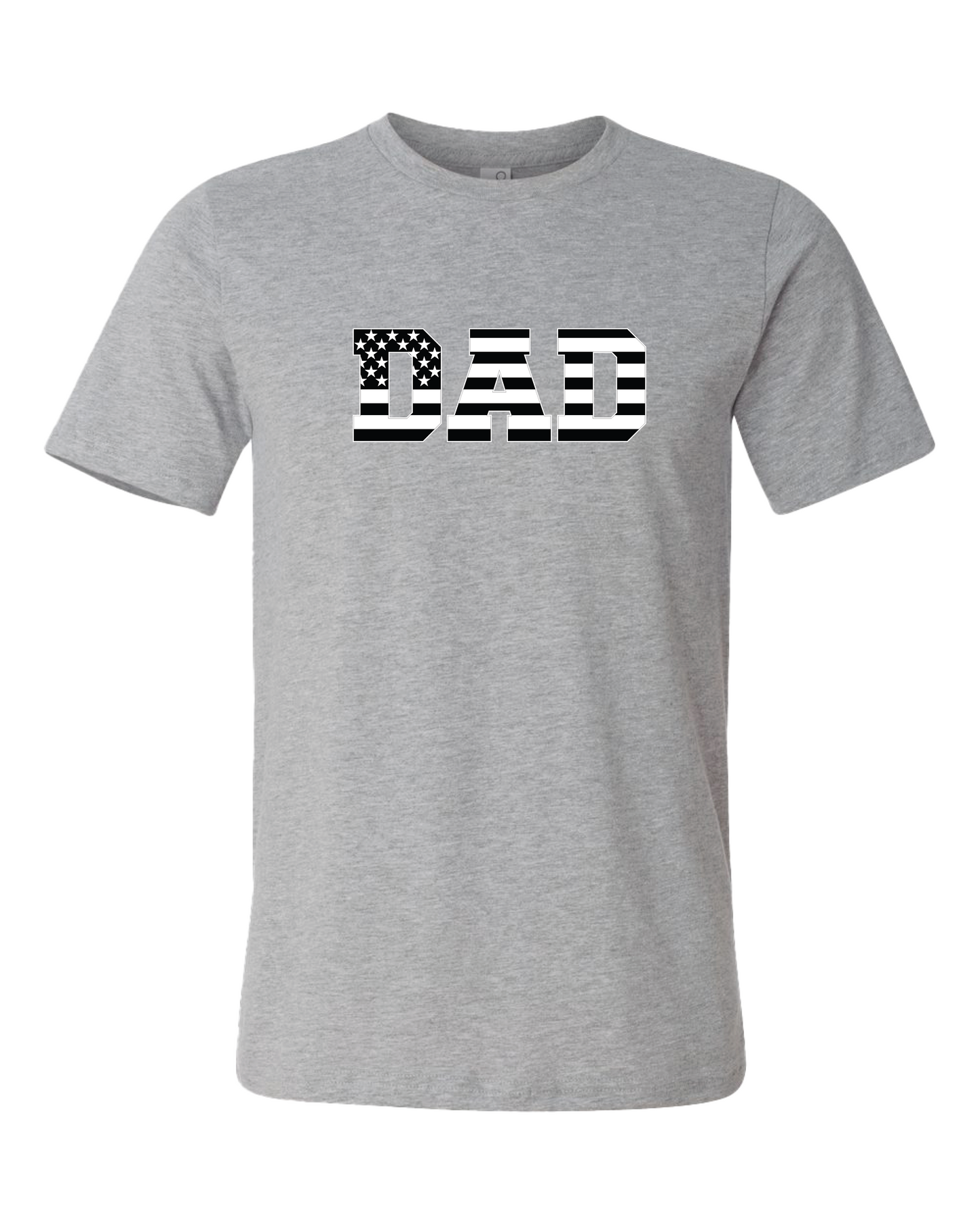 Dad American Flag T-Shirt | Black And White