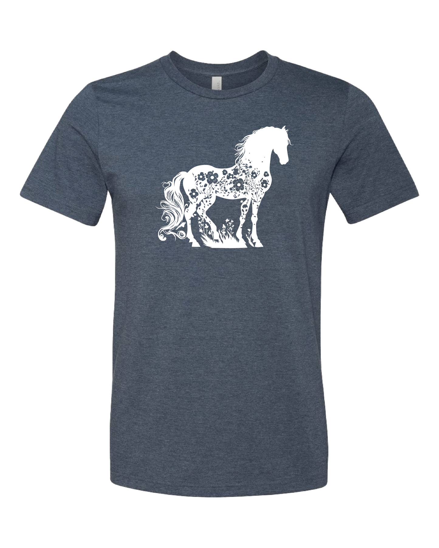 Horse T-Shirt | With Flowers