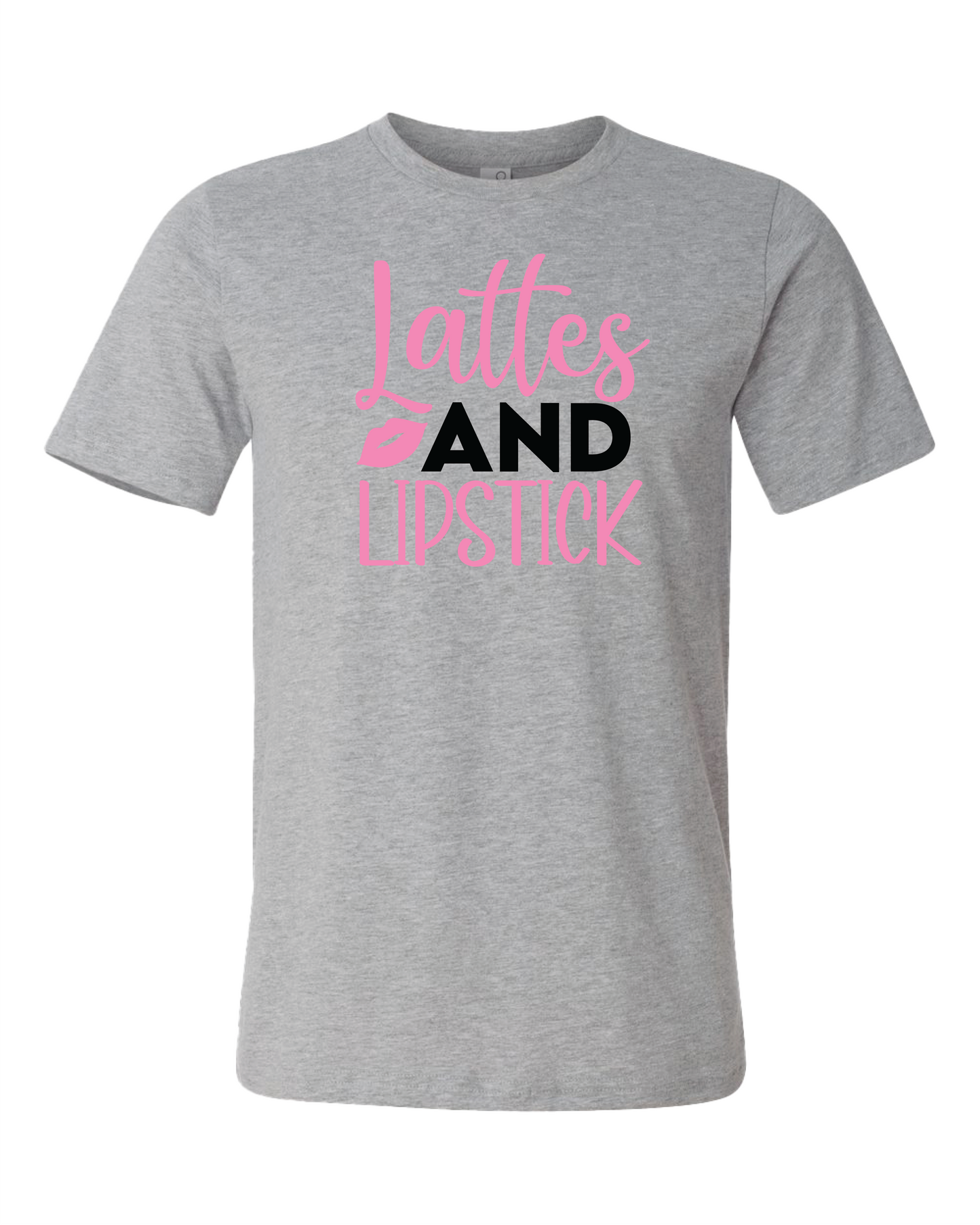Lattes And Lipstick T-Shirt | Light Pink
