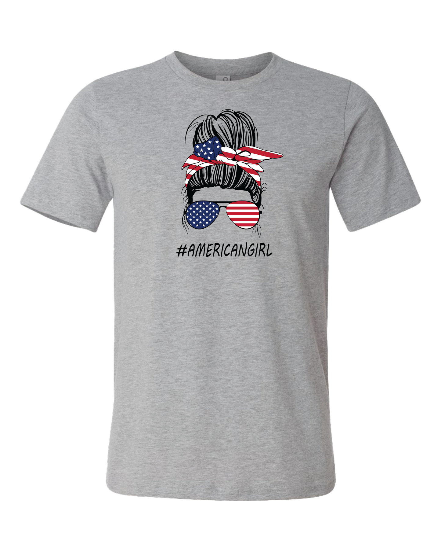 Messy Bun American Girl T-Shirt