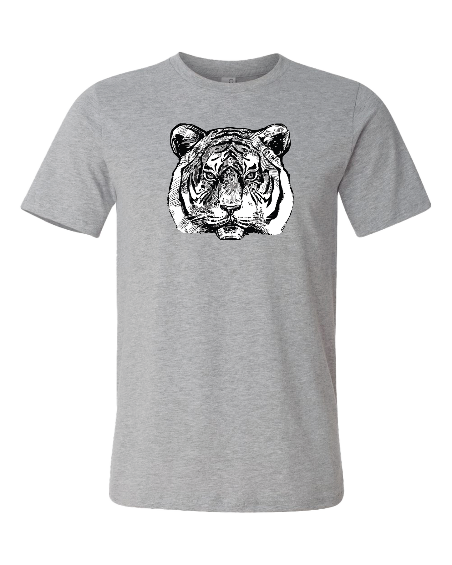 Tiger Head Drawing T-Shirt
