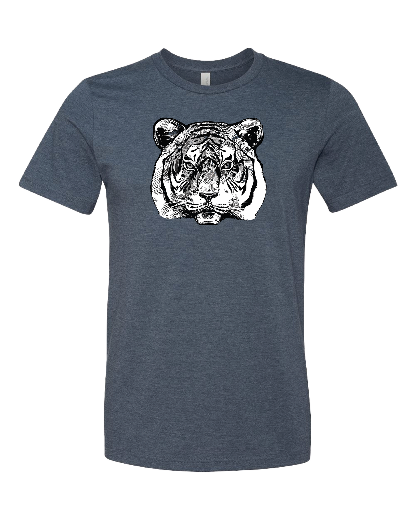 Tiger Head Drawing T-Shirt