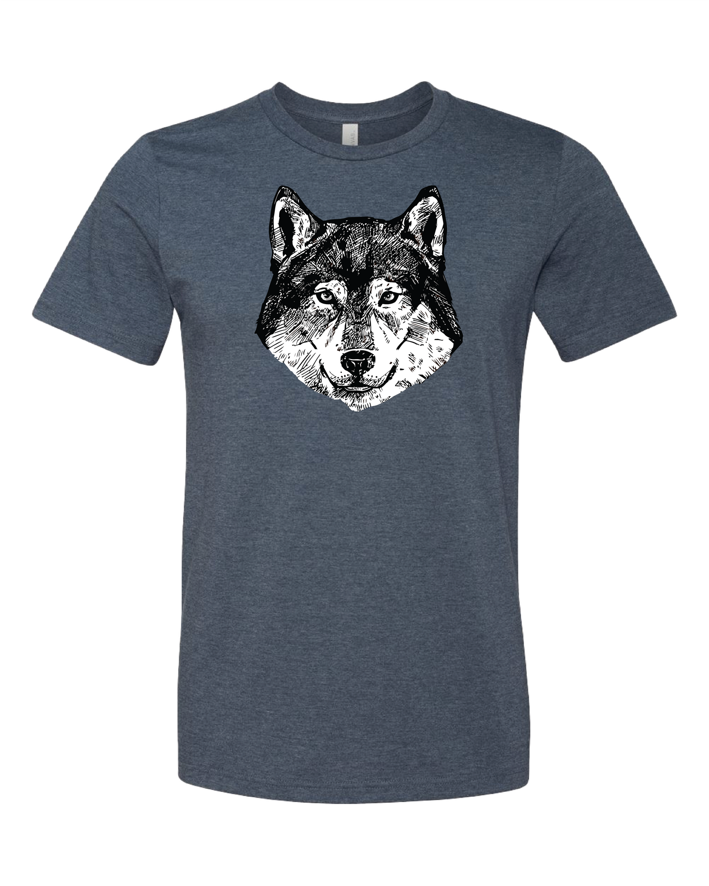Wolf Head Drawing T-Shirt