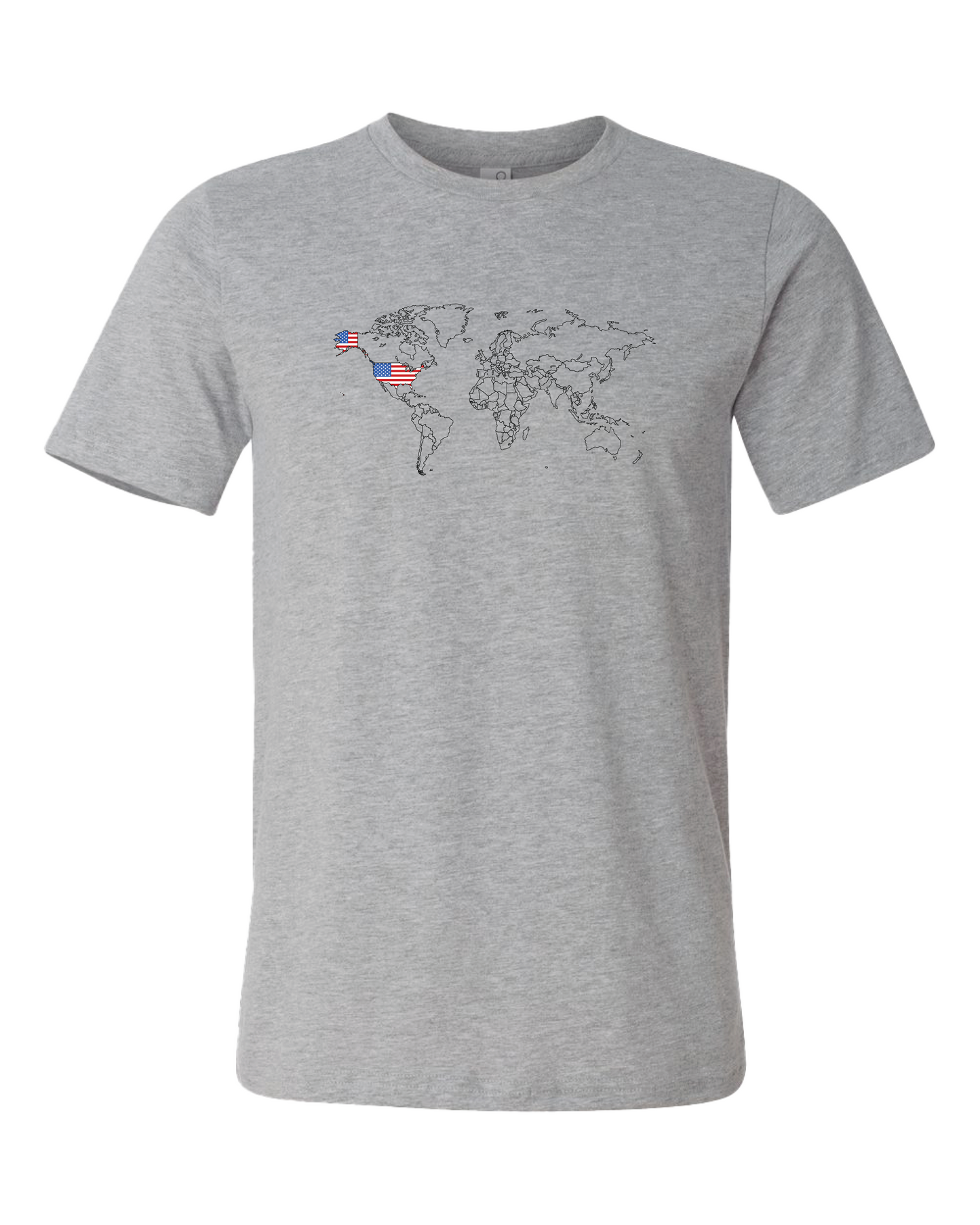 World Map America T-Shirt