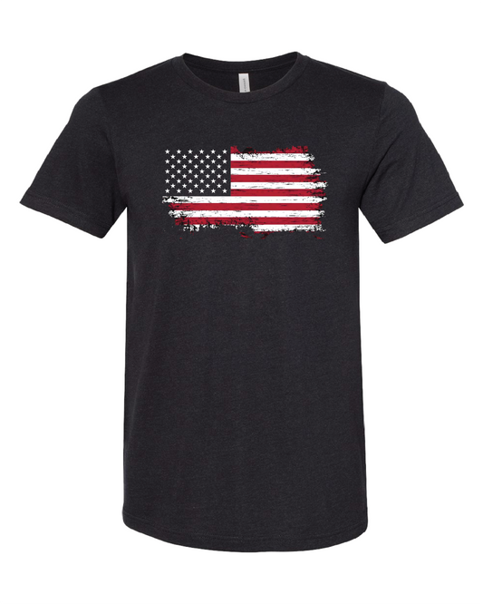 American Flag Distressed T-Shirt