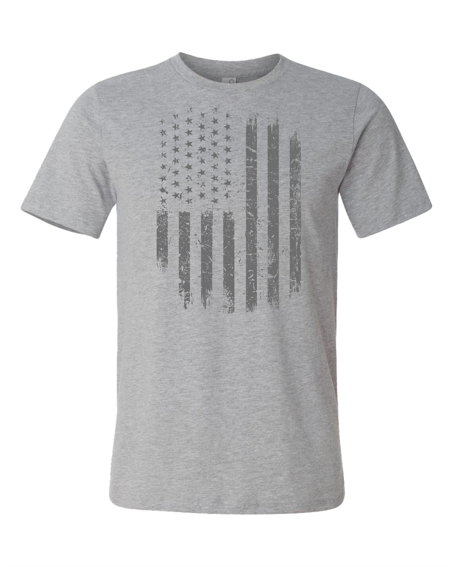 American Flag Distressed T-Shirt | Gray