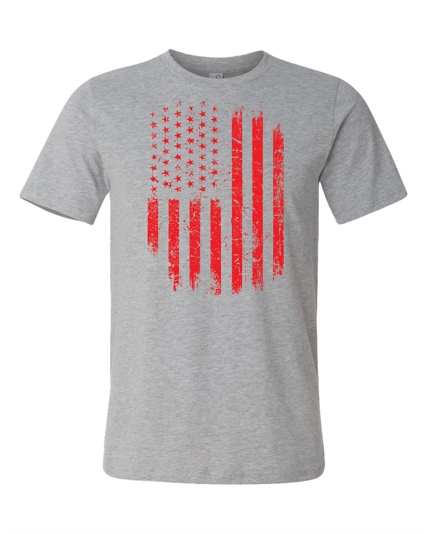 American Flag Distressed T-Shirt | Red