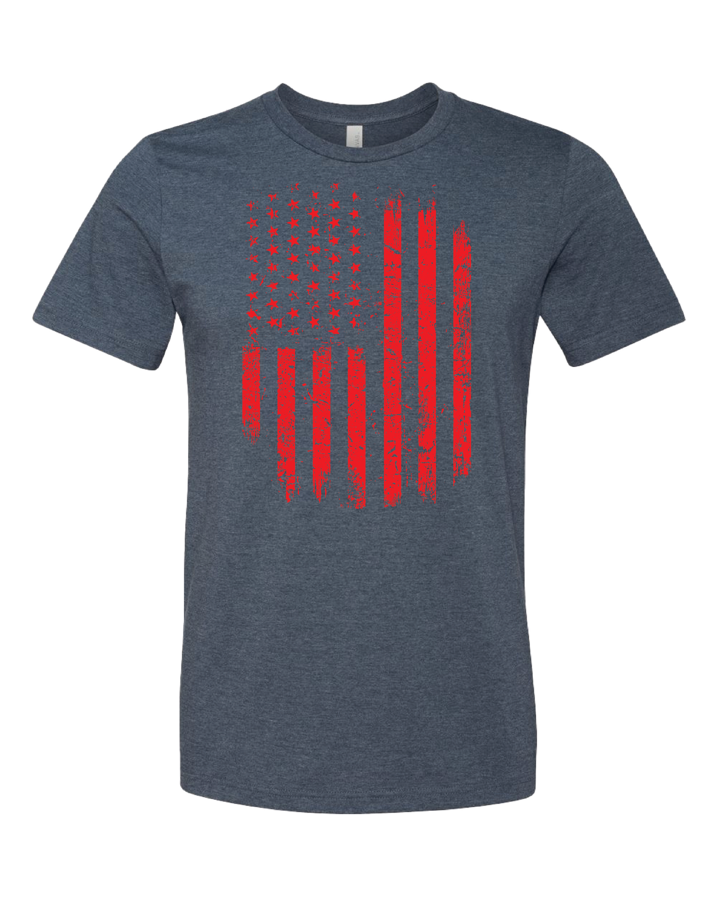 American Flag Distressed T-Shirt | Red