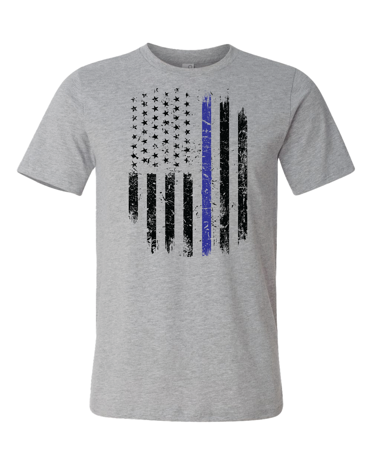American Flag Distressed T-Shirt | Thin Blue Line
