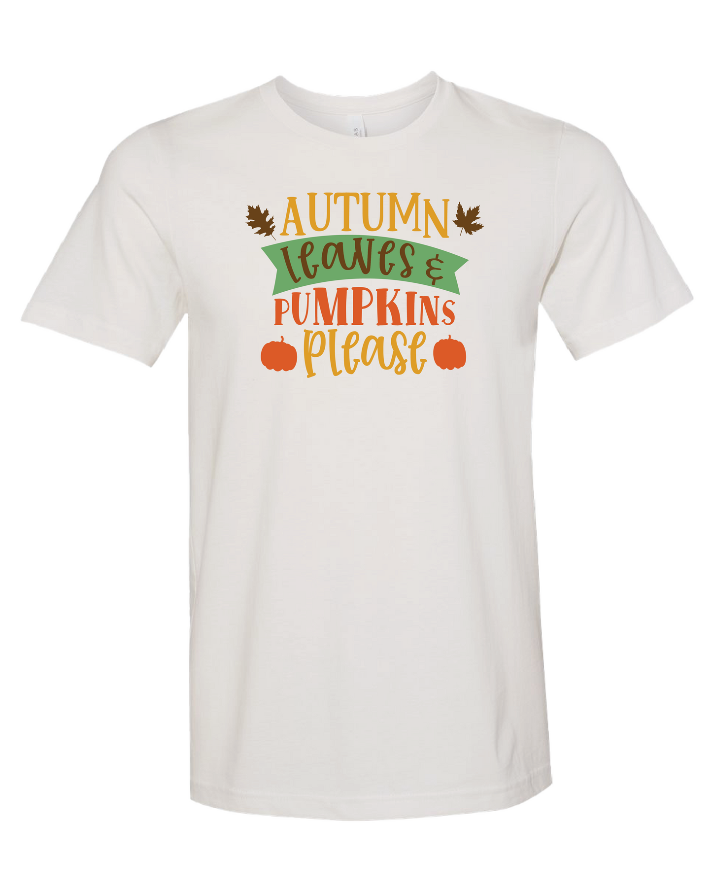 Autumn Leaves And Pumpkins Please T-Shirt