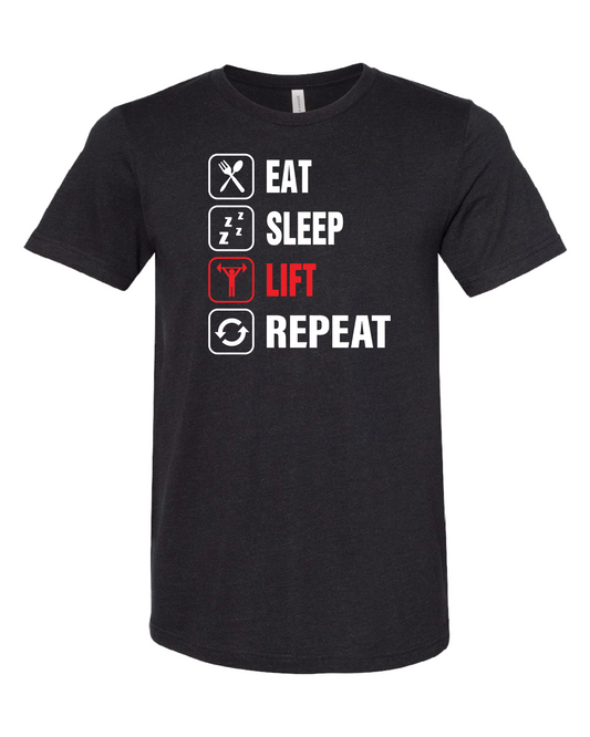 Eat Sleep Lift Repeat T-Shirt