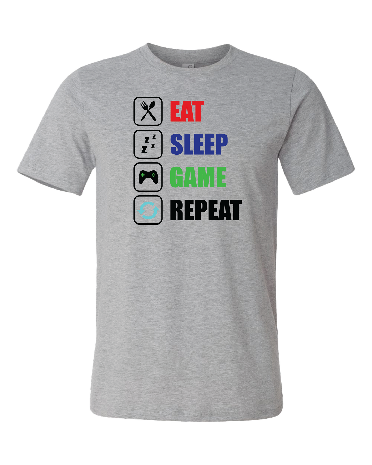Eat Sleep Game Repeat T-Shirt