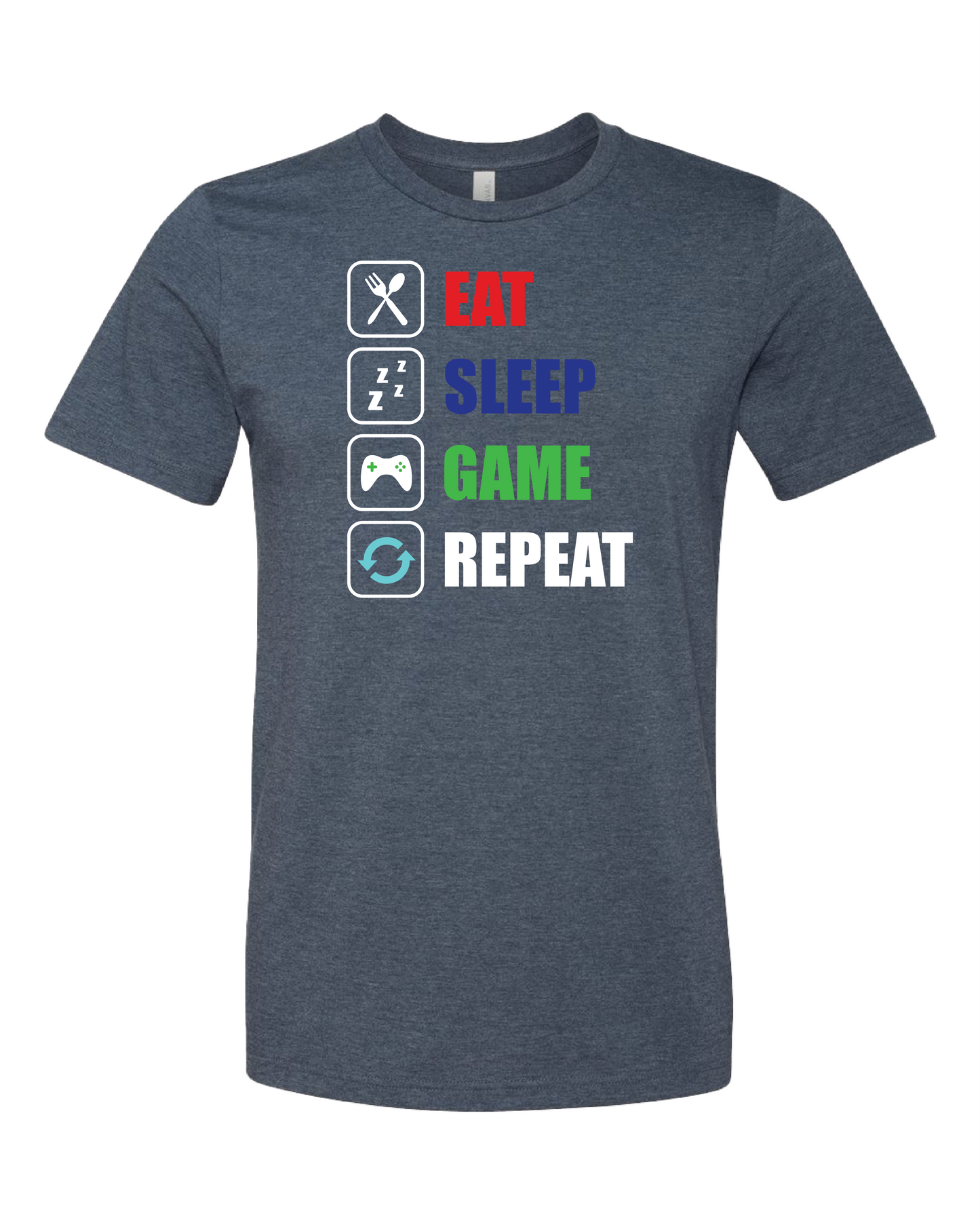 Eat Sleep Game Repeat T-Shirt