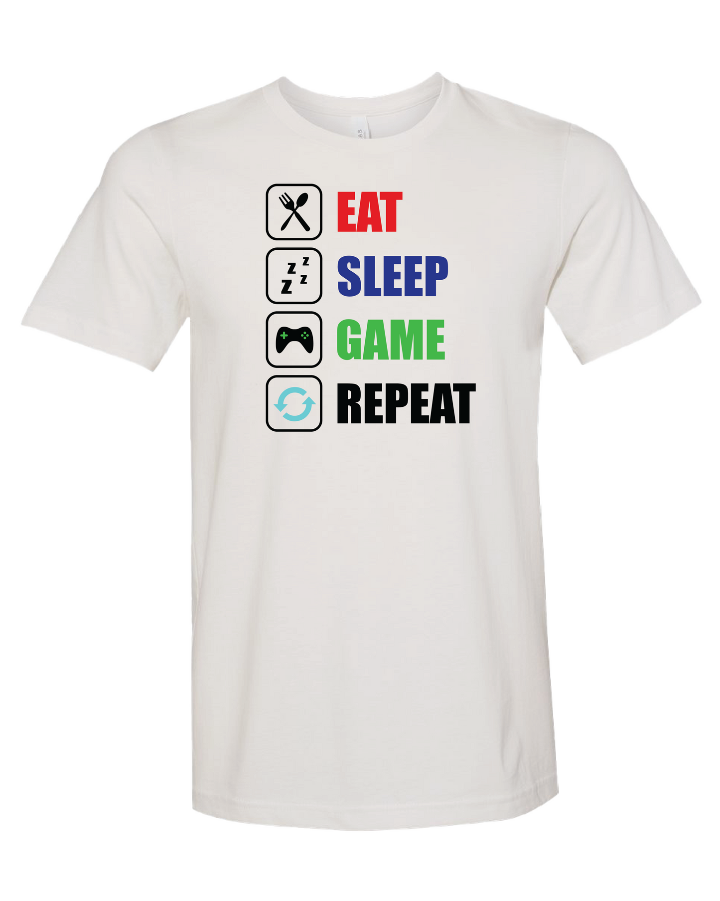 Eat Sleep Game Repeat T-Shirt
