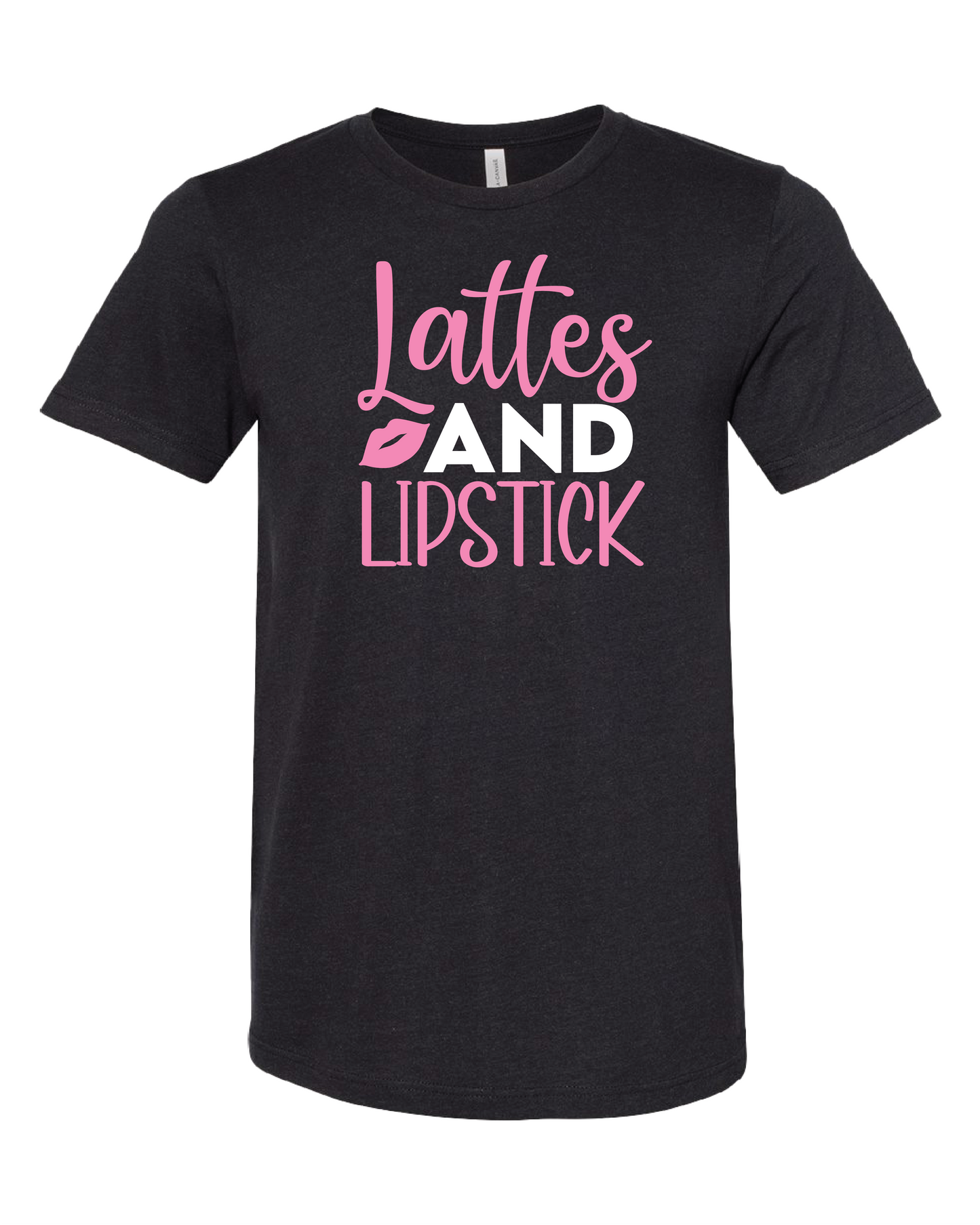 Lattes And Lipstick T-Shirt | Light Pink