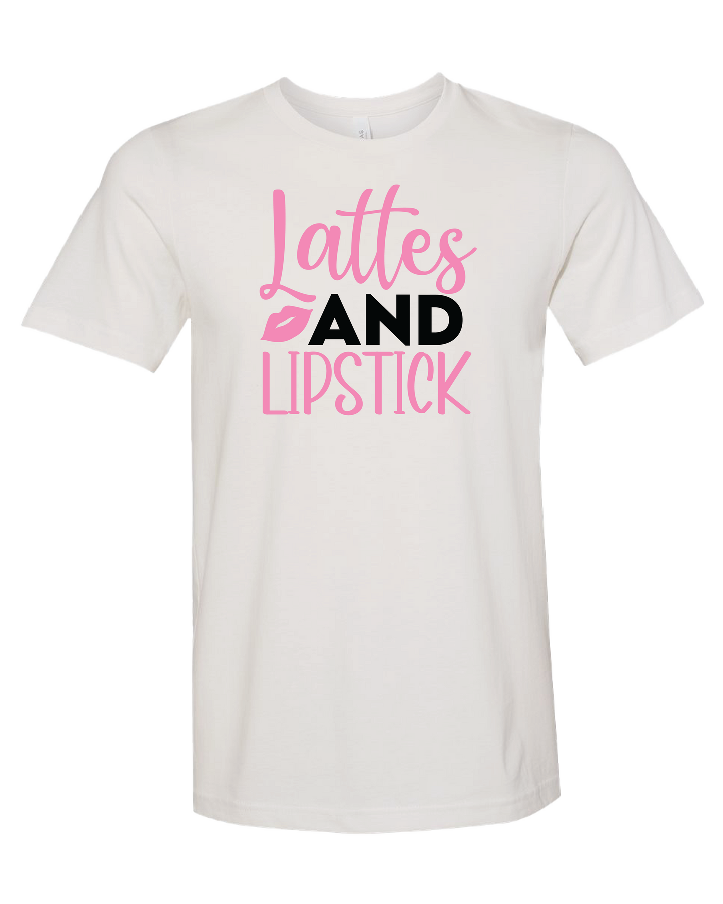 Lattes And Lipstick T-Shirt | Light Pink
