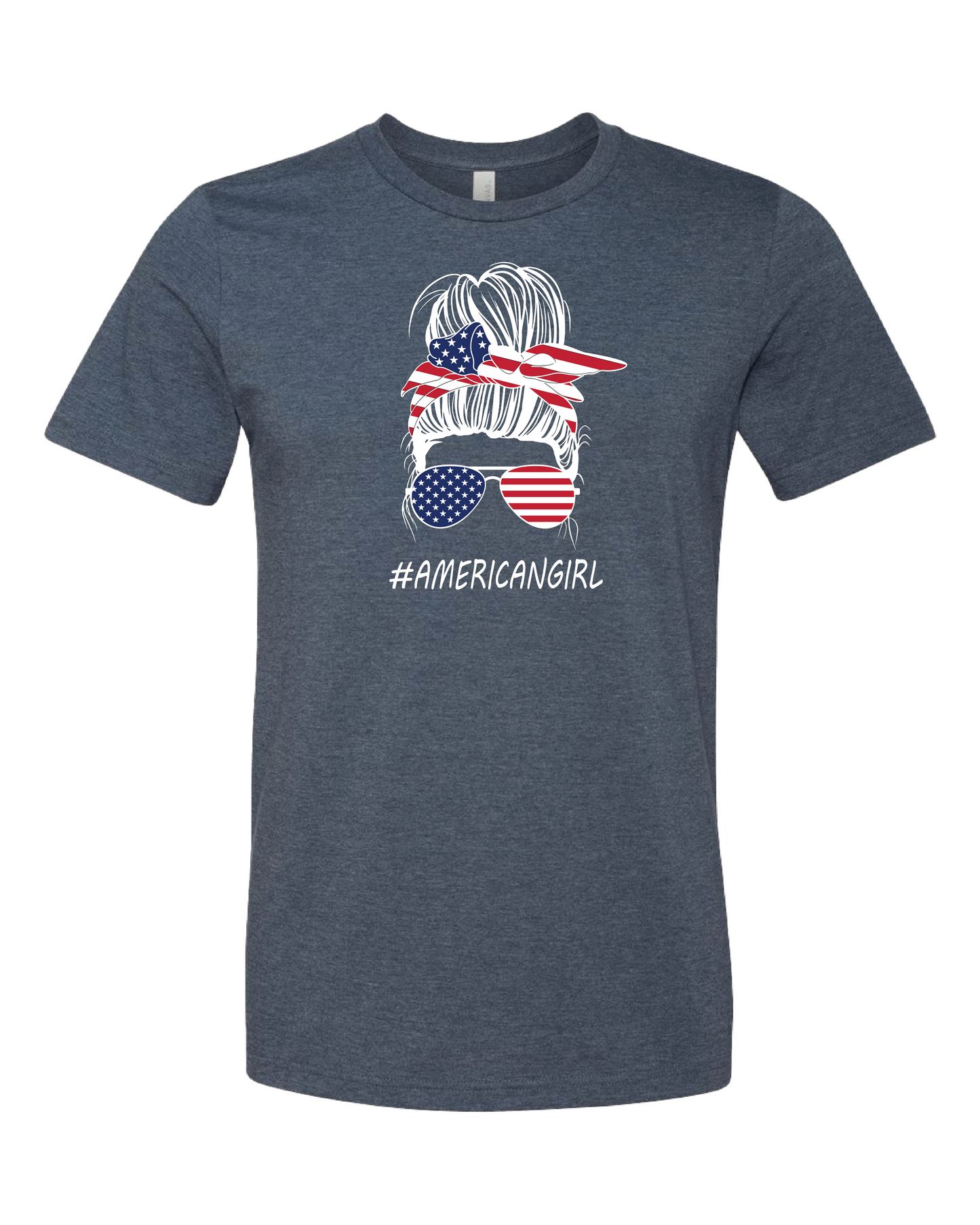 Messy Bun American Girl T-Shirt