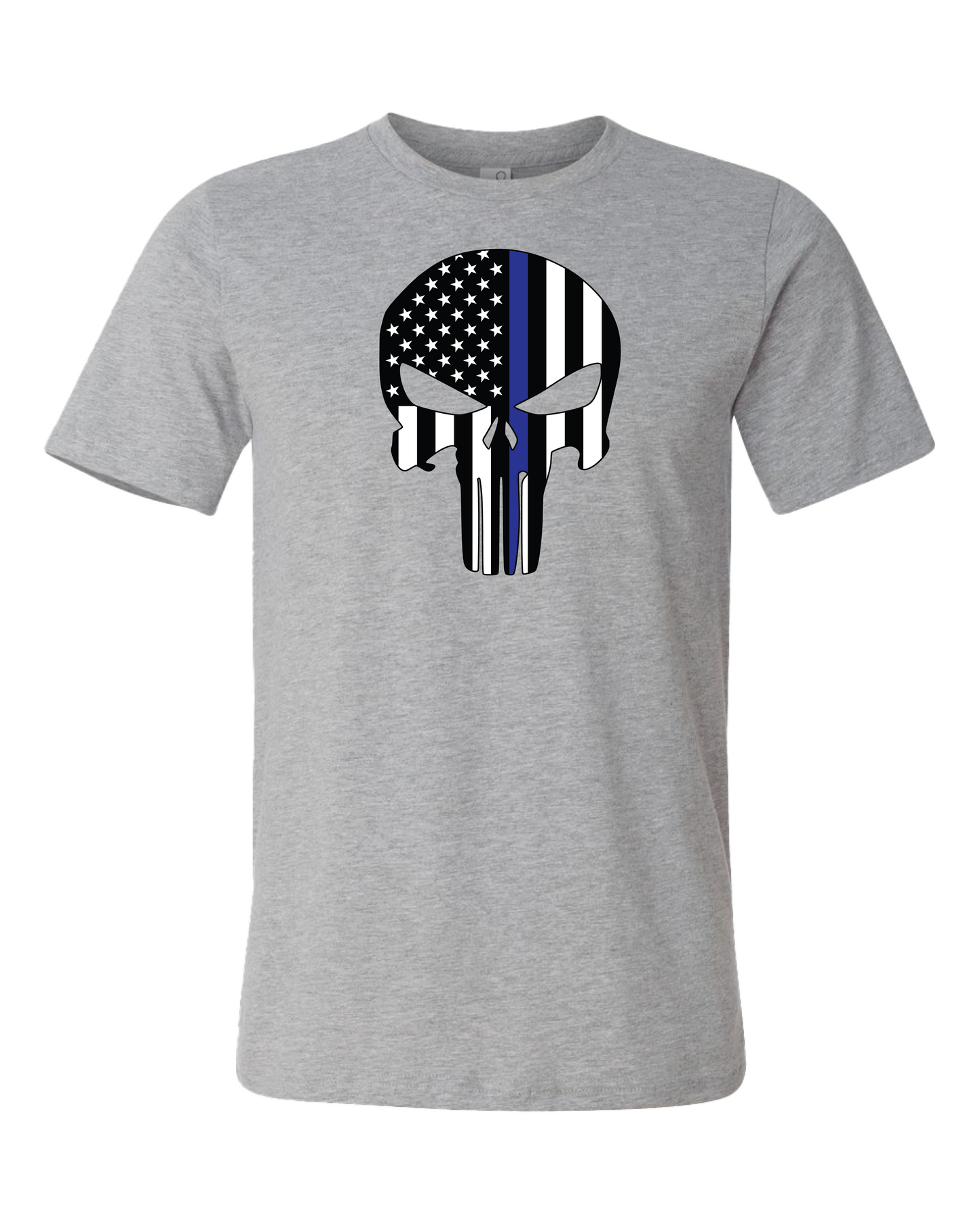 American Flag Skull T-Shirt | Thin Blue Line