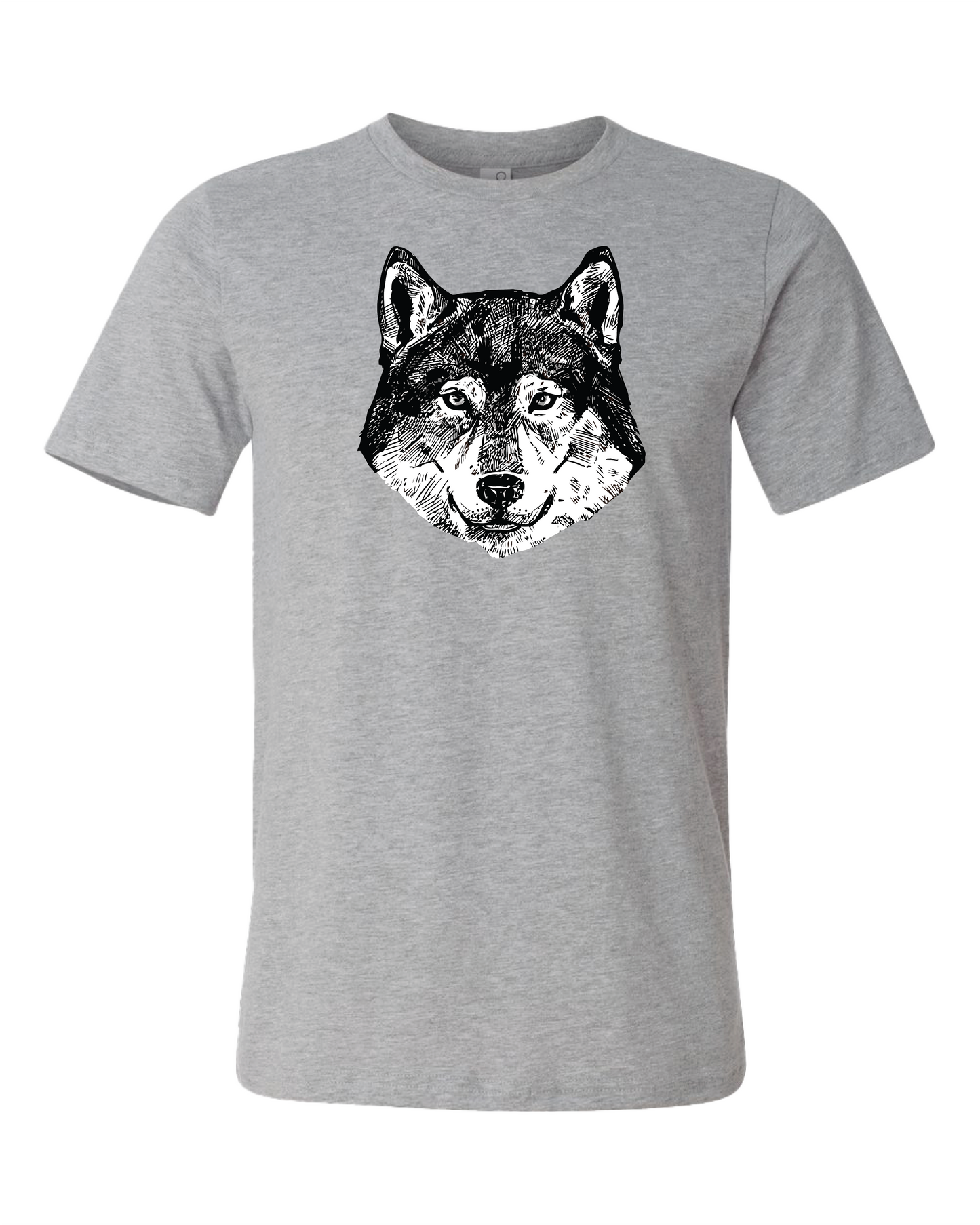 Wolf Head Drawing T-Shirt