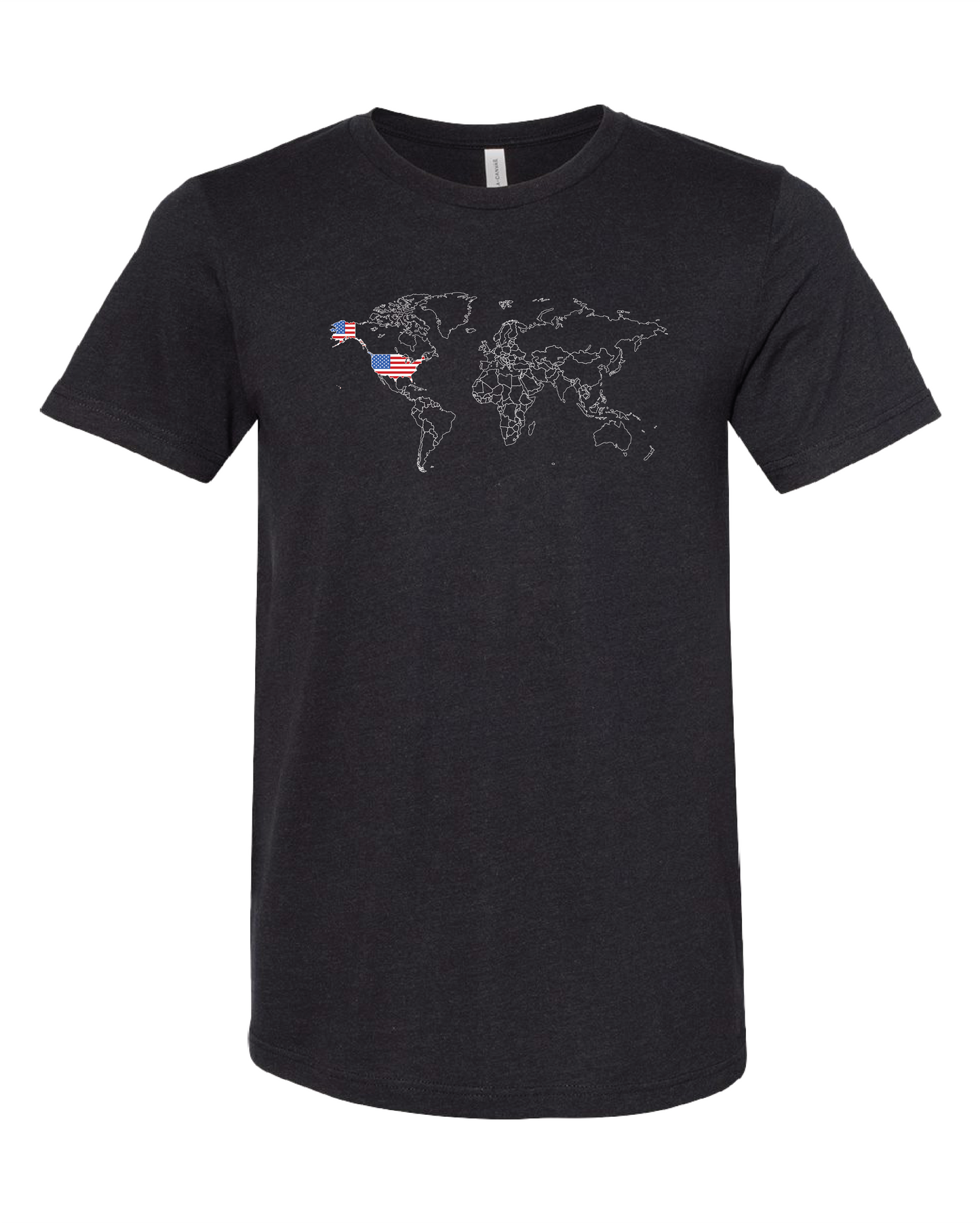 World Map America T-Shirt