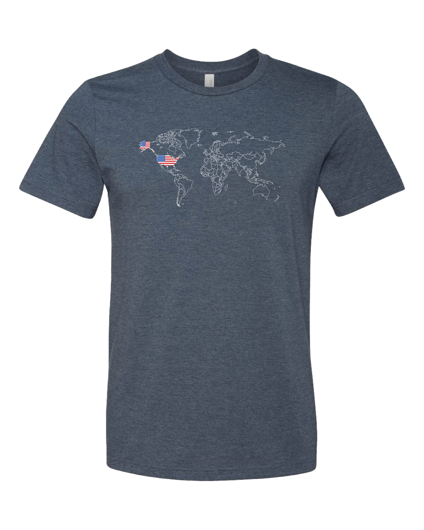 World Map America T-Shirt